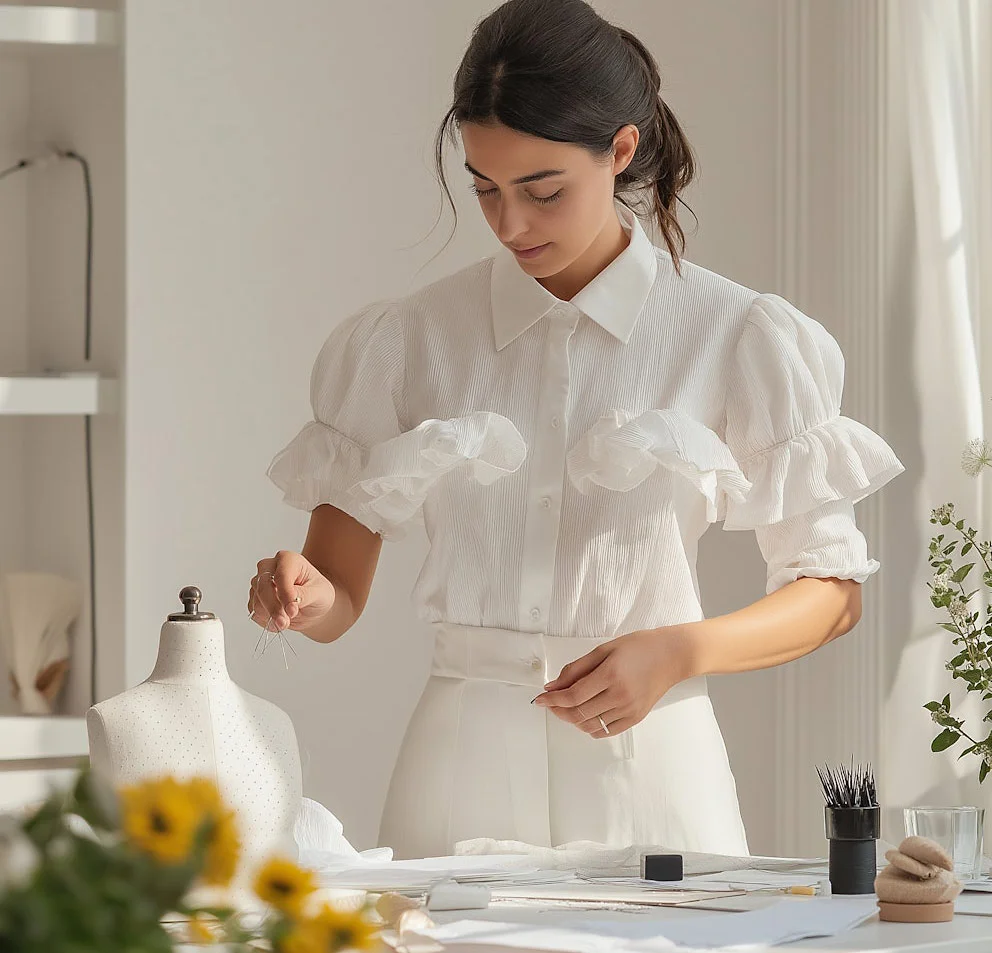 Brautkleid abstecken bei Vornel Bride in Hamburg